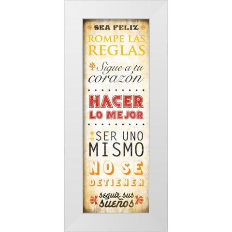 Hacer White Modern Wood Framed Art Print by Grey, Jace