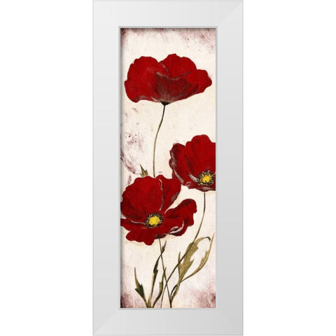 Red Look White Modern Wood Framed Art Print by Grey, Jace