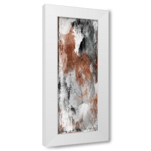 Coffee Abstract White Modern Wood Framed Art Print by Grey, Jace