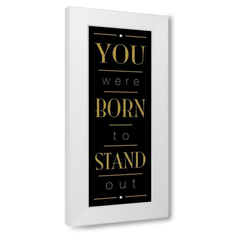 Stand Out White Modern Wood Framed Art Print by Grey, Jace