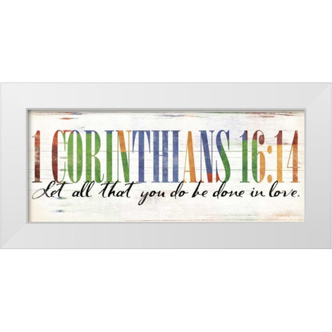 Let All White Modern Wood Framed Art Print by Grey, Jace