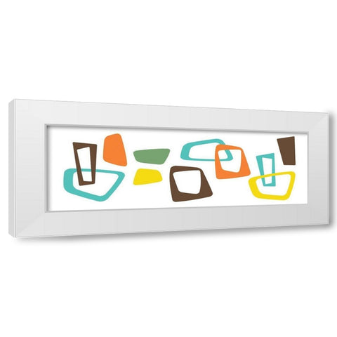 Pattern Pop White Modern Wood Framed Art Print by Grey, Jace