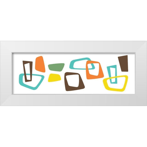 Pattern Pop White Modern Wood Framed Art Print by Grey, Jace