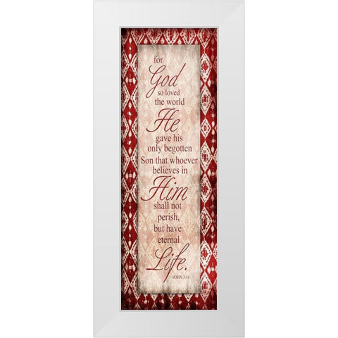 Eternal Life White Modern Wood Framed Art Print by Grey, Jace