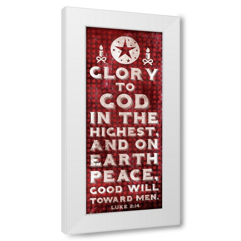 Checked Glory White Modern Wood Framed Art Print by Grey, Jace