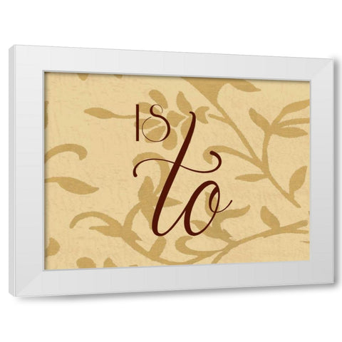 The Best Way E White Modern Wood Framed Art Print by Grey, Jace