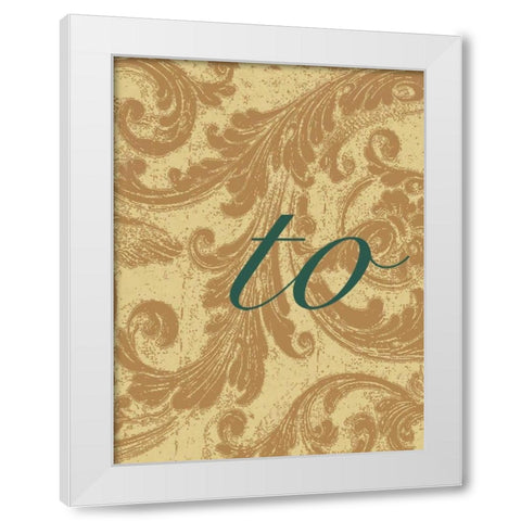 The Best Way G White Modern Wood Framed Art Print by Grey, Jace