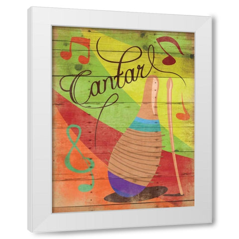 Contar II White Modern Wood Framed Art Print by Grey, Jace