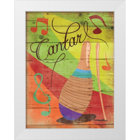 Contar II White Modern Wood Framed Art Print by Grey, Jace