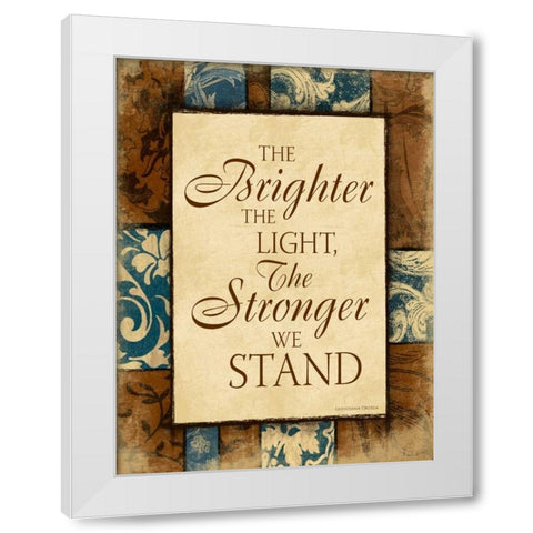 Brighter II White Modern Wood Framed Art Print by Grey, Jace