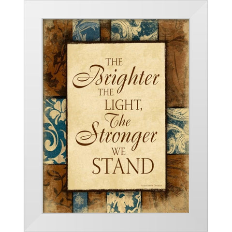 Brighter II White Modern Wood Framed Art Print by Grey, Jace