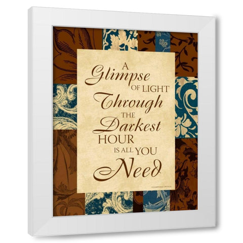 Darkest I White Modern Wood Framed Art Print by Grey, Jace