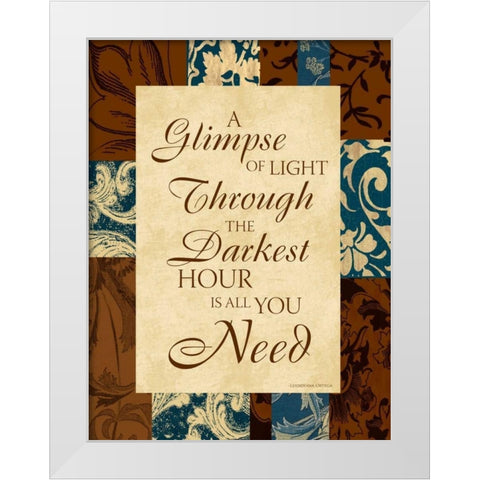 Darkest I White Modern Wood Framed Art Print by Grey, Jace