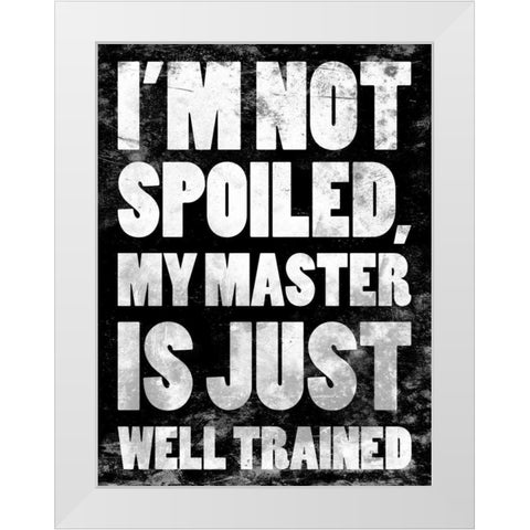 Well Trained 2 White Modern Wood Framed Art Print by Grey, Jace