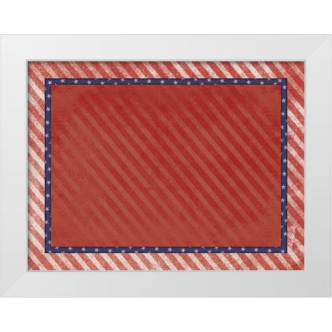 USA 2 White Modern Wood Framed Art Print by Grey, Jace