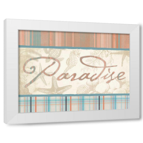 Paradise 2 White Modern Wood Framed Art Print by Grey, Jace