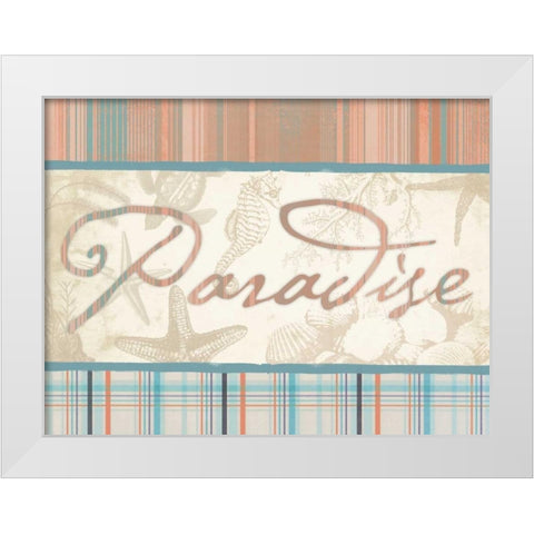 Paradise 2 White Modern Wood Framed Art Print by Grey, Jace