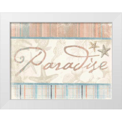 Paradise 3 White Modern Wood Framed Art Print by Grey, Jace