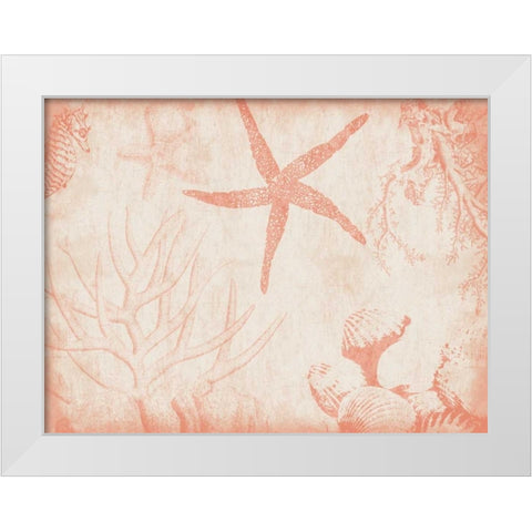 Sea Life in Beige 2 White Modern Wood Framed Art Print by Grey, Jace