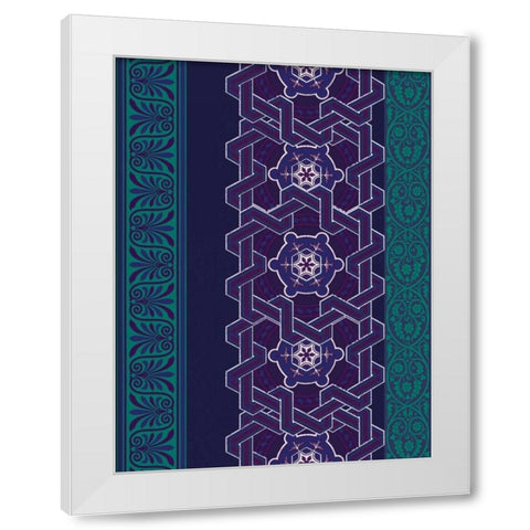Patterns A2 White Modern Wood Framed Art Print by Grey, Jace