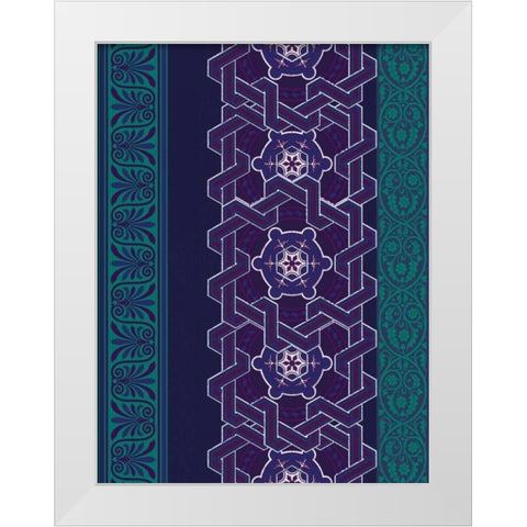 Patterns A2 White Modern Wood Framed Art Print by Grey, Jace