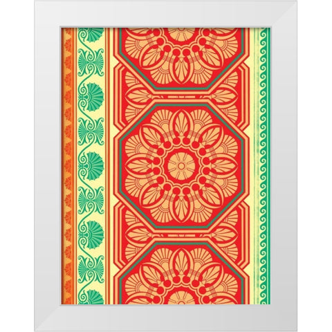 Patterns G White Modern Wood Framed Art Print by Grey, Jace