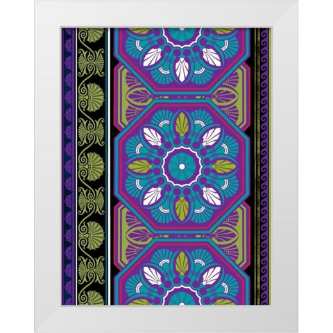 Patterns J2 White Modern Wood Framed Art Print by Grey, Jace