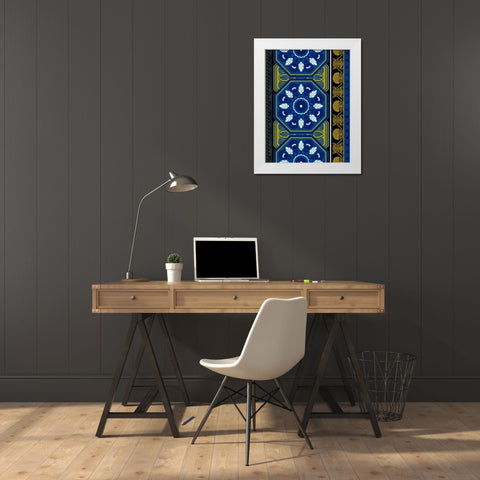 Patterns J3 White Modern Wood Framed Art Print by Grey, Jace