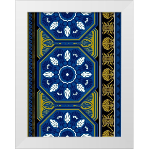 Patterns J3 White Modern Wood Framed Art Print by Grey, Jace