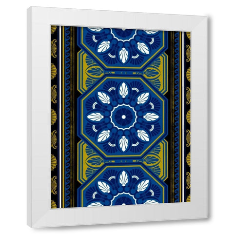 Patterns J4 White Modern Wood Framed Art Print by Grey, Jace