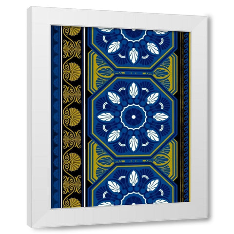 Patterns White Modern Wood Framed Art Print by Grey, Jace