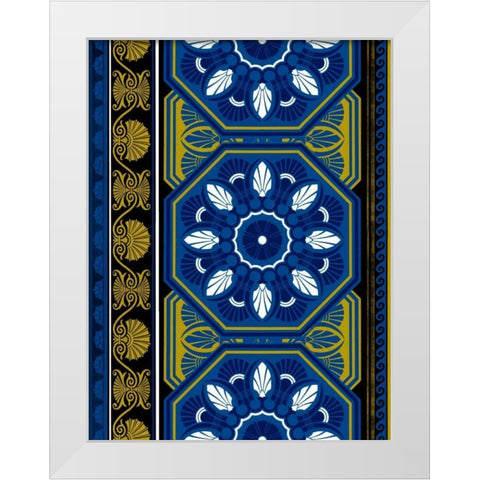 Patterns White Modern Wood Framed Art Print by Grey, Jace