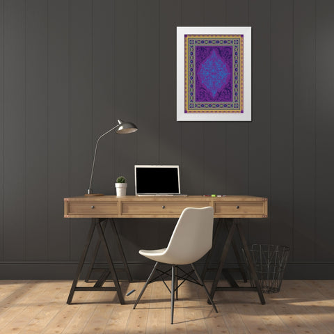 Patterns L White Modern Wood Framed Art Print by Grey, Jace