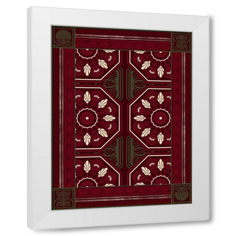 Patterns N2 White Modern Wood Framed Art Print by Grey, Jace