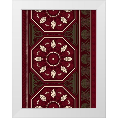 Patterns P2 White Modern Wood Framed Art Print by Grey, Jace