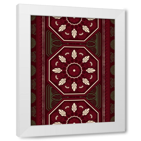 Patterns P3 White Modern Wood Framed Art Print by Grey, Jace