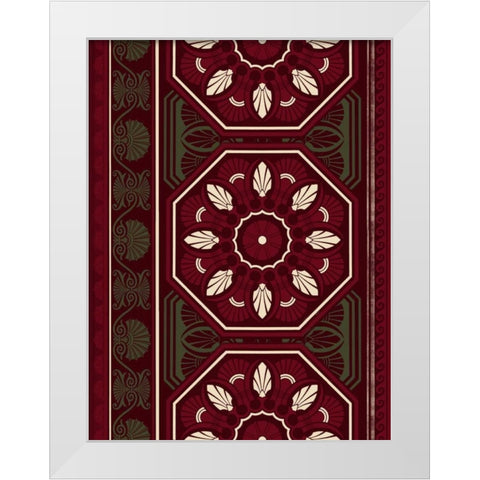 Patterns P White Modern Wood Framed Art Print by Grey, Jace