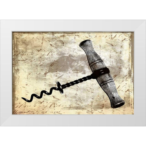 Corkscrew White Modern Wood Framed Art Print by Grey, Jace