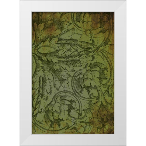 Pattern H White Modern Wood Framed Art Print by Grey, Jace