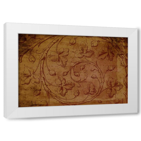 Pattern J White Modern Wood Framed Art Print by Grey, Jace