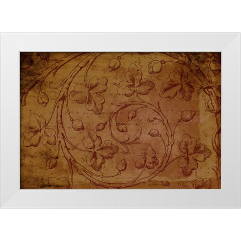 Pattern J White Modern Wood Framed Art Print by Grey, Jace