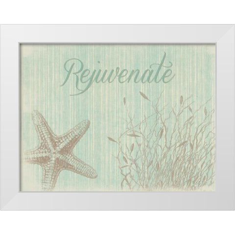 Rejuvinate White Modern Wood Framed Art Print by Grey, Jace