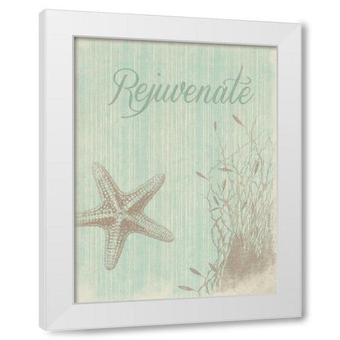 Rejuvenate White Modern Wood Framed Art Print by Grey, Jace