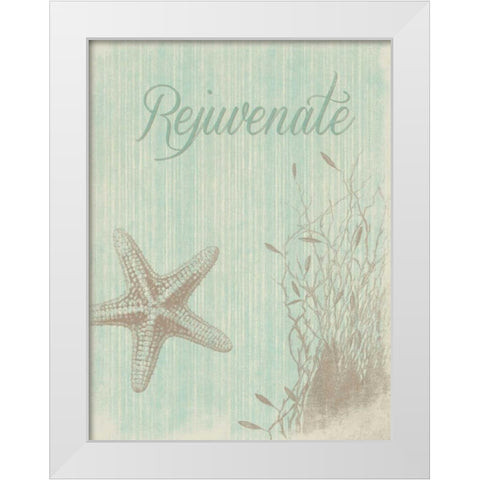 Rejuvenate White Modern Wood Framed Art Print by Grey, Jace