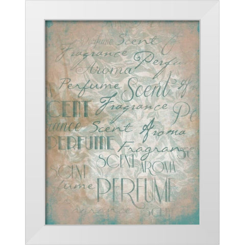 Perfume Type White Modern Wood Framed Art Print by Grey, Jace