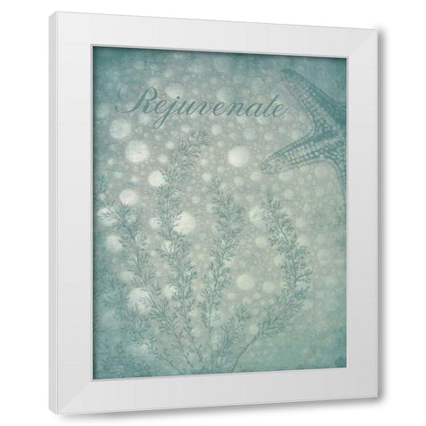 Sea Bath White Modern Wood Framed Art Print by Grey, Jace