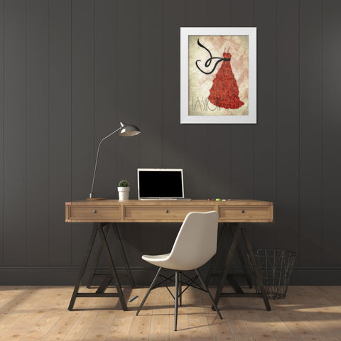 Fashion White Modern Wood Framed Art Print by Grey, Jace