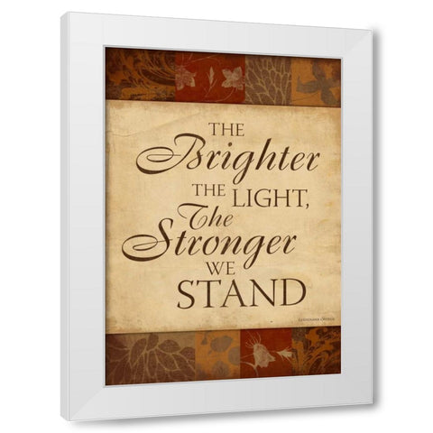 Inspirational A White Modern Wood Framed Art Print by Grey, Jace