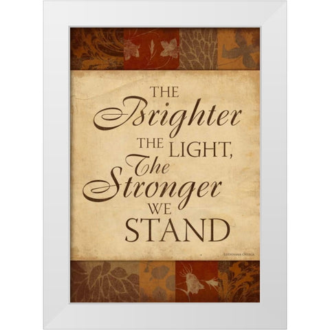 Inspirational A White Modern Wood Framed Art Print by Grey, Jace