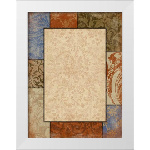 Border White Modern Wood Framed Art Print by Grey, Jace